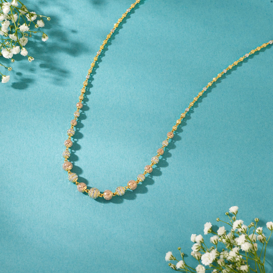 Kanak Deepika Long Gold Necklace For Women