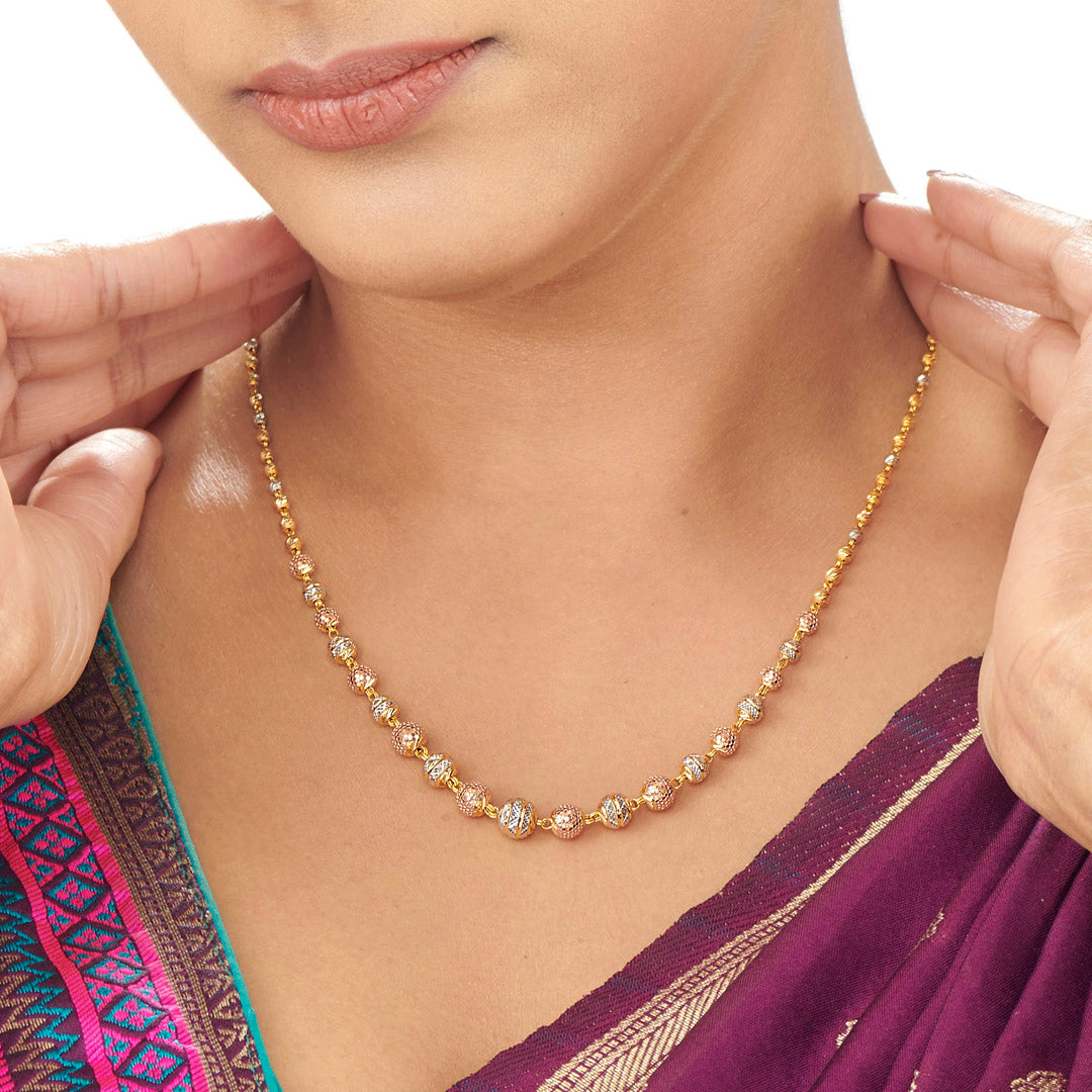 Kanak Deepika Long Gold Necklace For Women