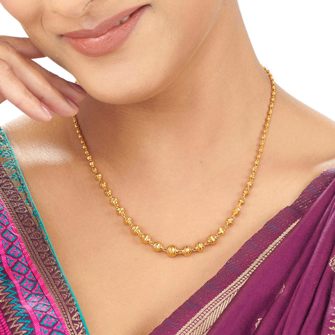 Tejaswini Mala Long Gold Necklace For Women