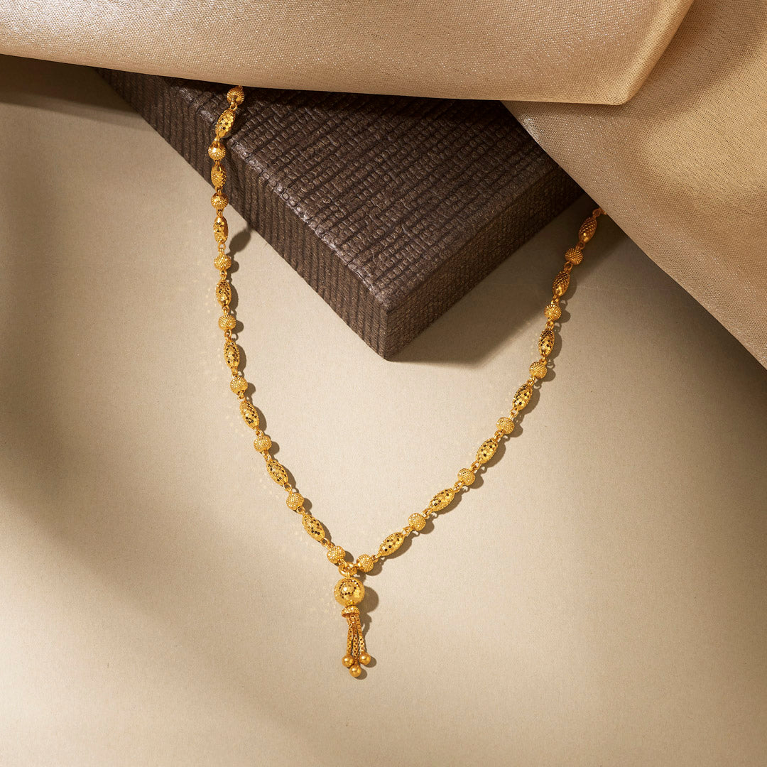 Swarn Tarang Long Gold Necklace For Women