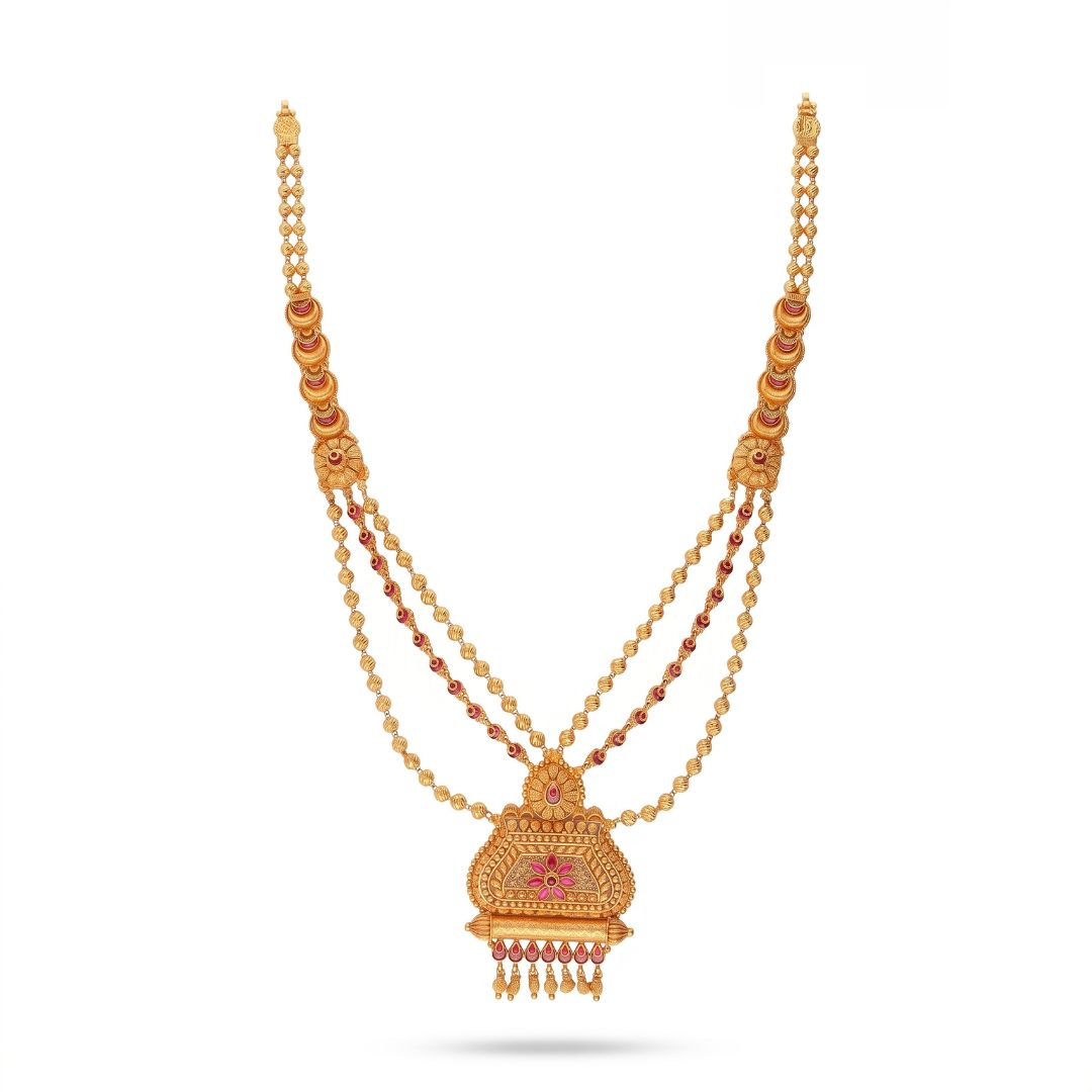 Swarini Gokak Long Gold Necklace