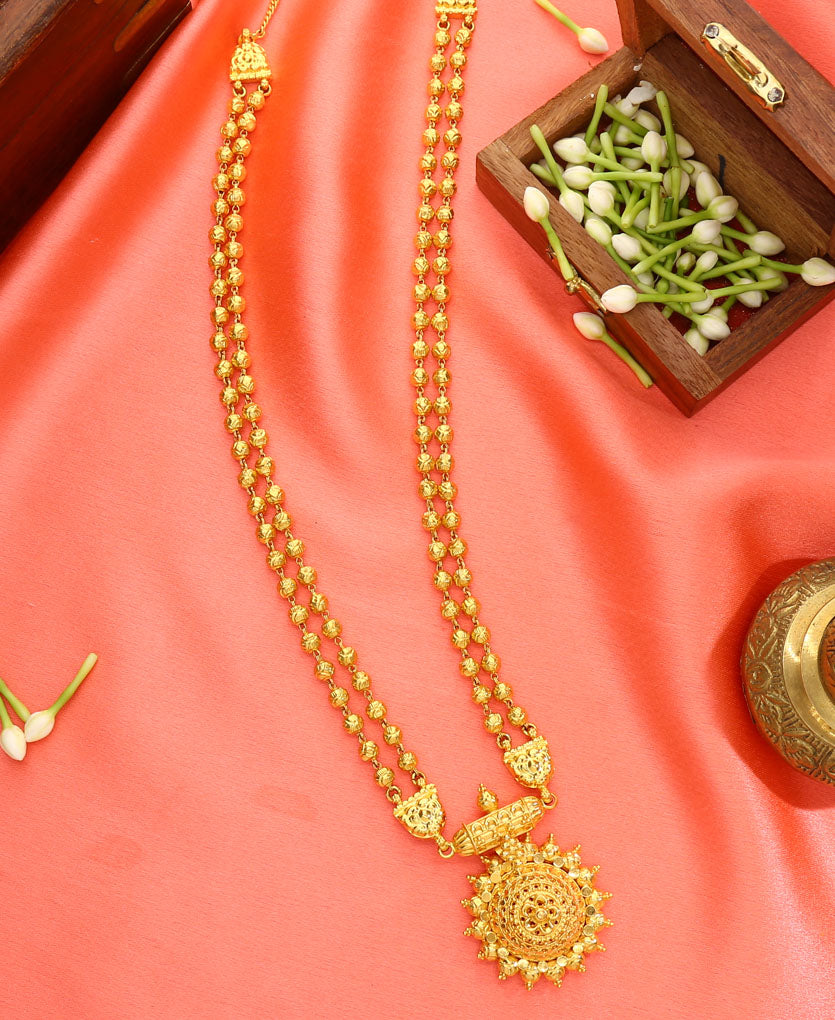 Suvarna Rupini Yellow Gold Necklace For Women