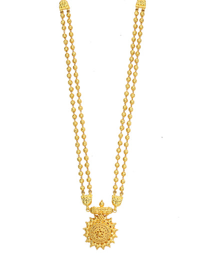 Suvarna Rupini Yellow Gold Necklace  For Woman