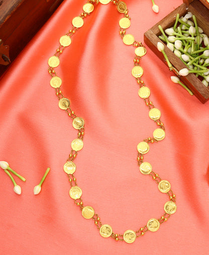 Divya Lakshmi Haar Yellow Gold Necklace  For Woman