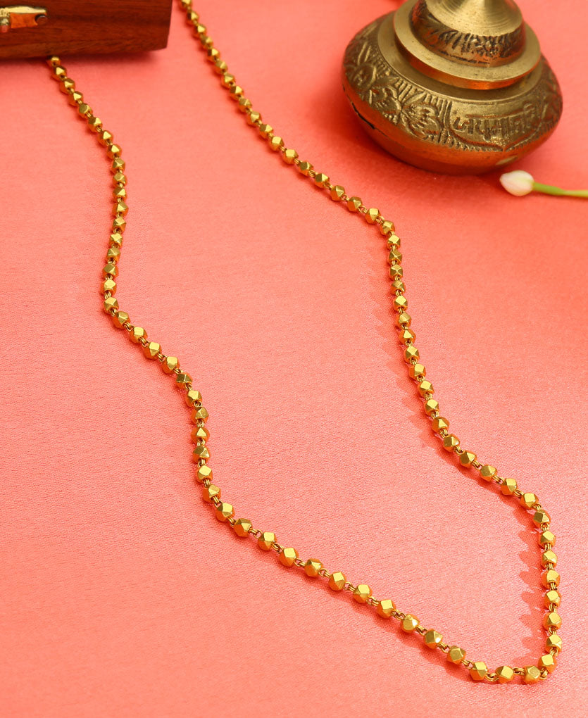 radiant kanthi maal yellow gold traditional necklace for woman