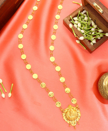 Lakshmi Haar Yellow Gold Necklace  For Woman