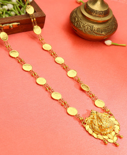 Lakshmi Haar Yellow Gold Necklace  For Woman