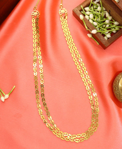 Paramparik Pohe Haar Yellow Gold Necklace  For Woman