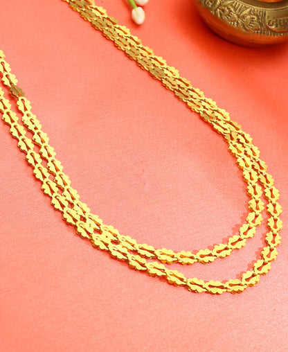 Paramparik Pohe Haar Yellow Gold Necklace  For Woman