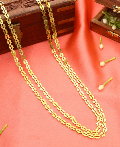 Paramparik Pohe Haar Yellow Gold Necklace  For Woman