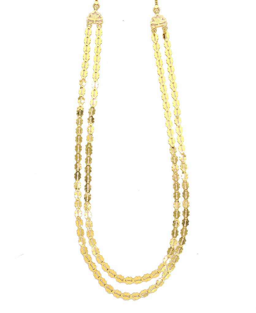 Paramparik Pohe Haar Yellow Gold Necklace For Women