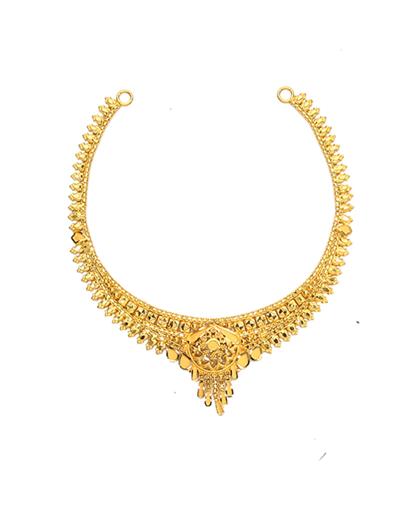 Radiant Kanthi Maal Yellow Gold Traditional Necklace For Women