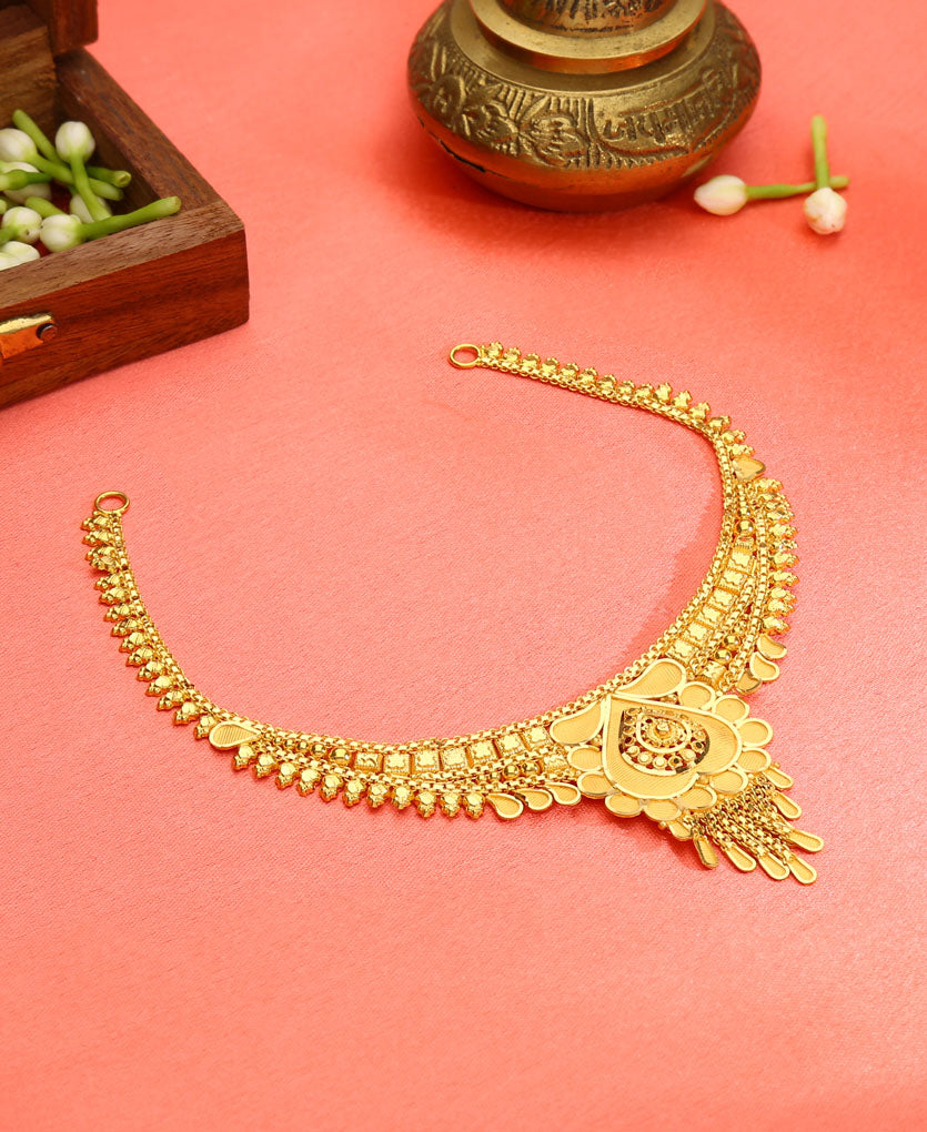 classic mangalya yellow gold necklace  for woman