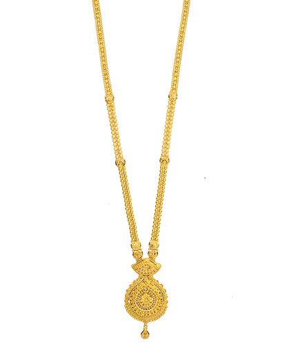 Suvarna Shringar Yellow Gold Traditional Necklace For Woman