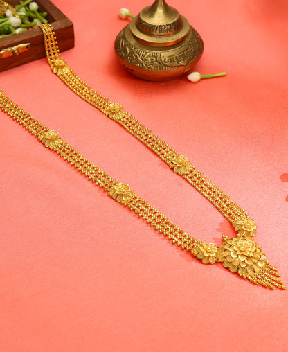 Ornamental Grace Yellow Gold Necklace  For Woman
