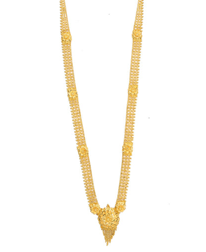 Ornamental Grace Yellow Gold Necklace  For Woman