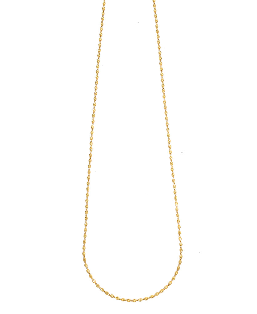 Vedic Grace Vertical Yellow Gold Traditional Necklace For Women