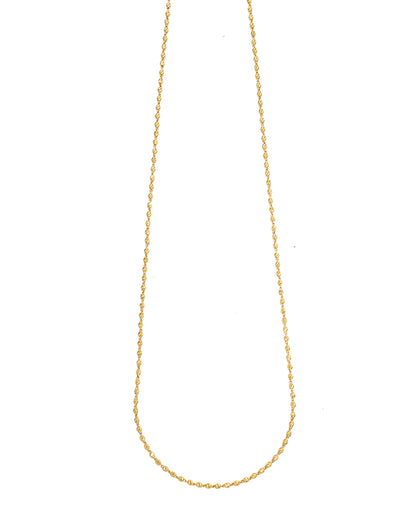 Vedic Grace Verticle Yellow Gold Traditional Necklace For Woman