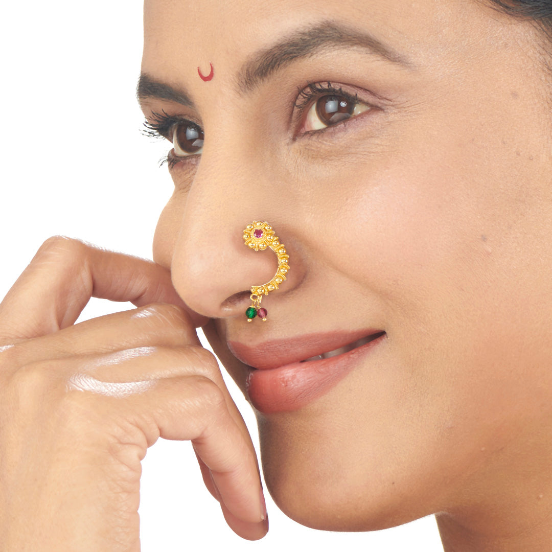 Suvarna Shobha Gold Nath for Women