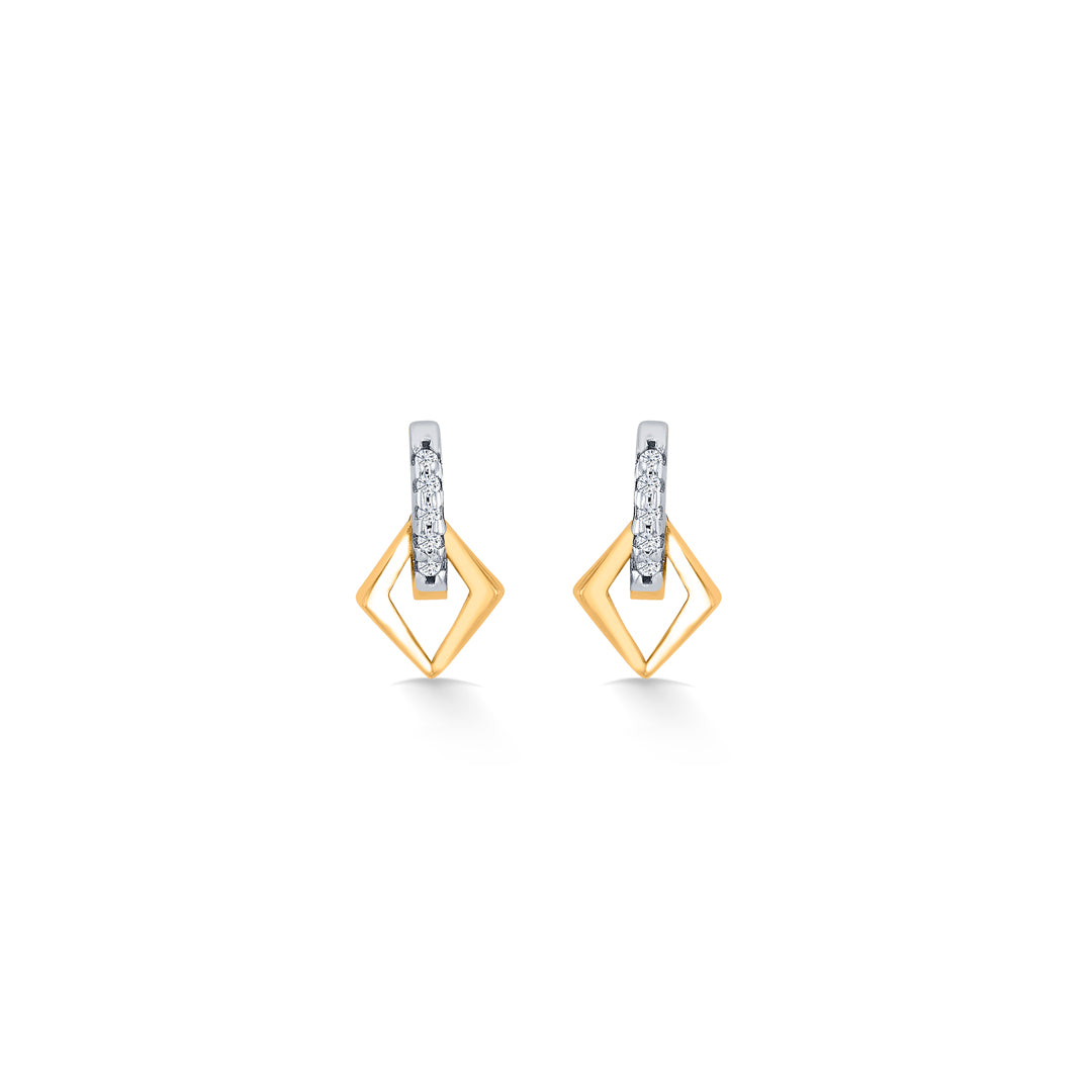 Harmonic Edge Yellow Gold Necklace For Women
