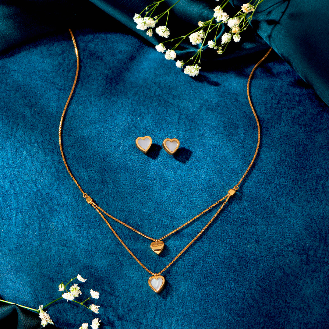 Lovelink Layers Yellow Gold Necklace For Women