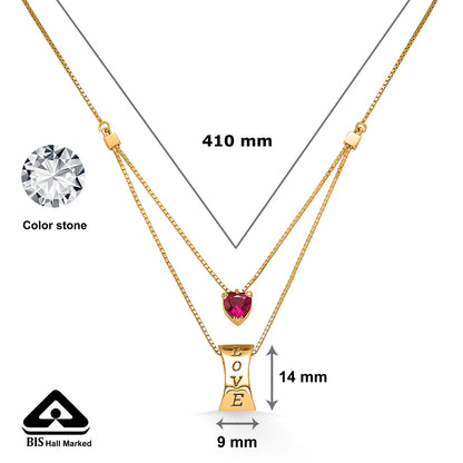 Lovenza Duo Gold Necklace