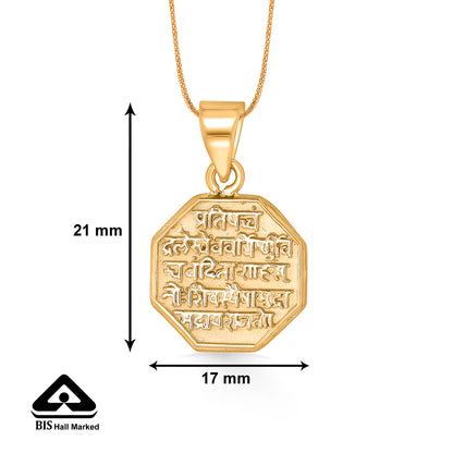 Rajmudra Pride Yellow Gold Classic Pendant For Women