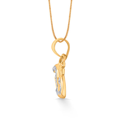 Essence of Om Gold Religious Pendant