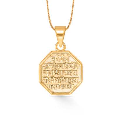 Shivmudra Yellow Gold Classic Pendant For Women