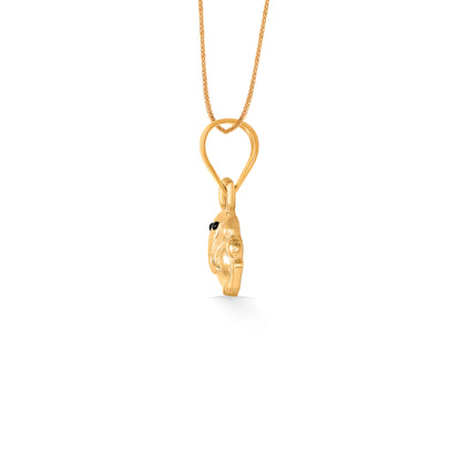Vinayak Yellow Gold Religious Unisex Pendant