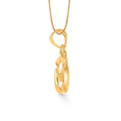Devine Om Yellow Gold Religious Unisex Pendant