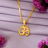 Devine Om Yellow Gold Religious Unisex Pendant