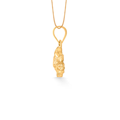 Mahaganpati Yellow Gold Religious Unisex Pendant