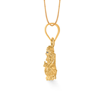 Laxmi Yellow Gold Religious Unisex Pendant