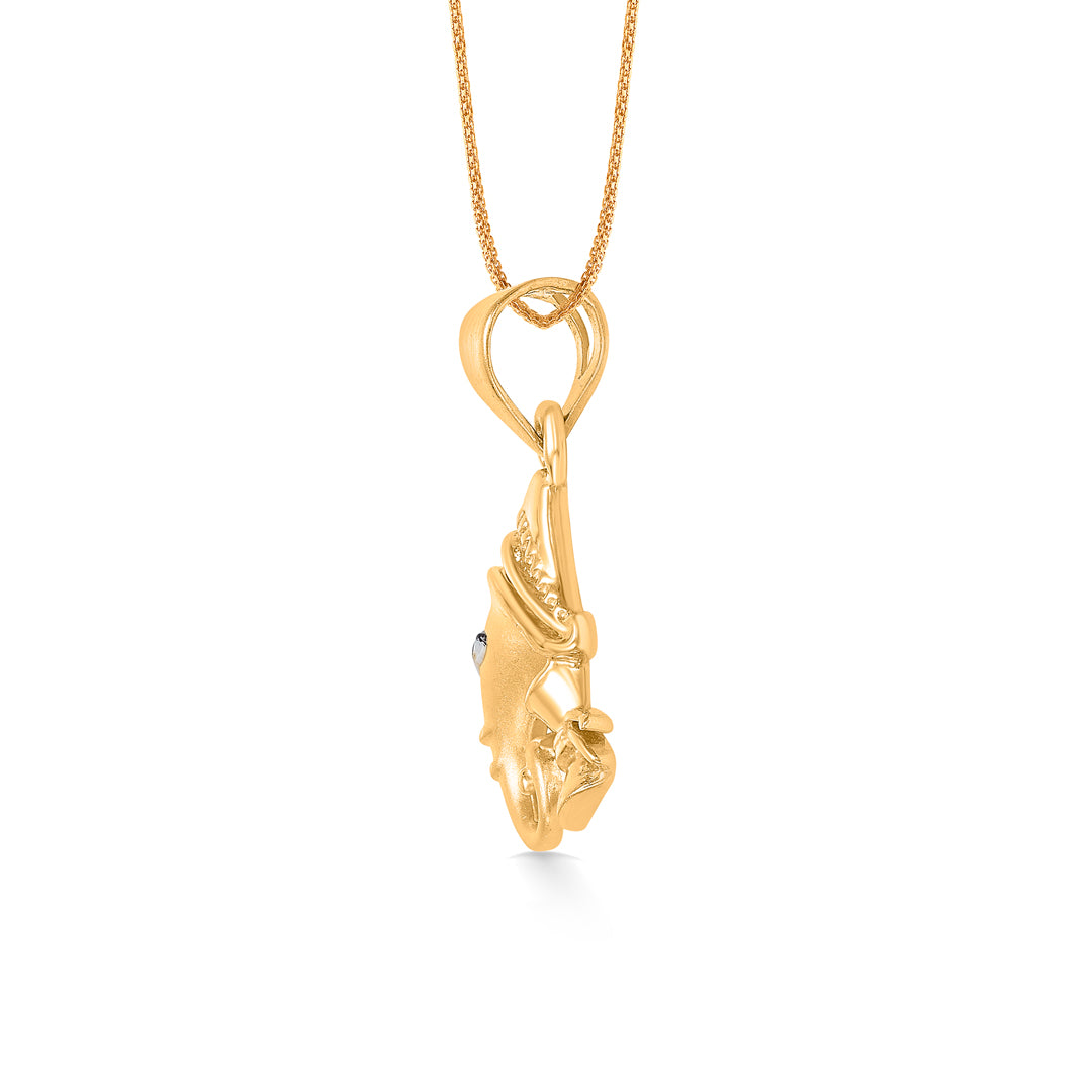 ekdantay ganesha yellow gold religious unisex pendant