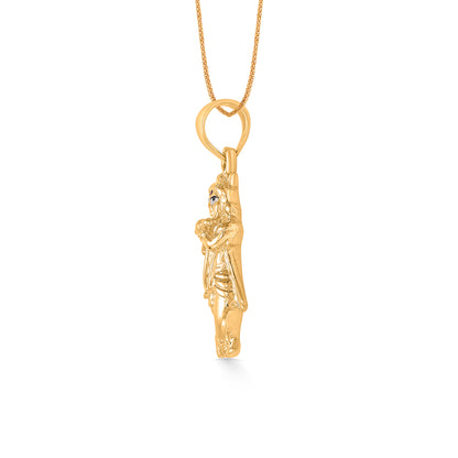 Krishna Yellow Gold Religious Unisex Pendant