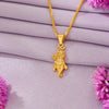 Krishna Yellow Gold Religious Unisex Pendant