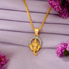 Om Radiance Yellow Gold Religious Unisex Pendant