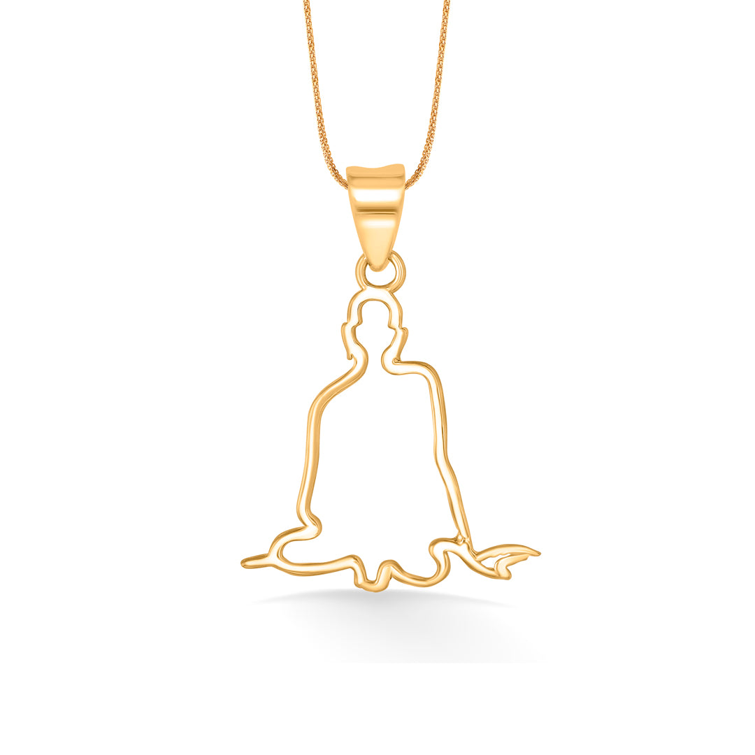 swami smarth yellow gold religious unisex pendant