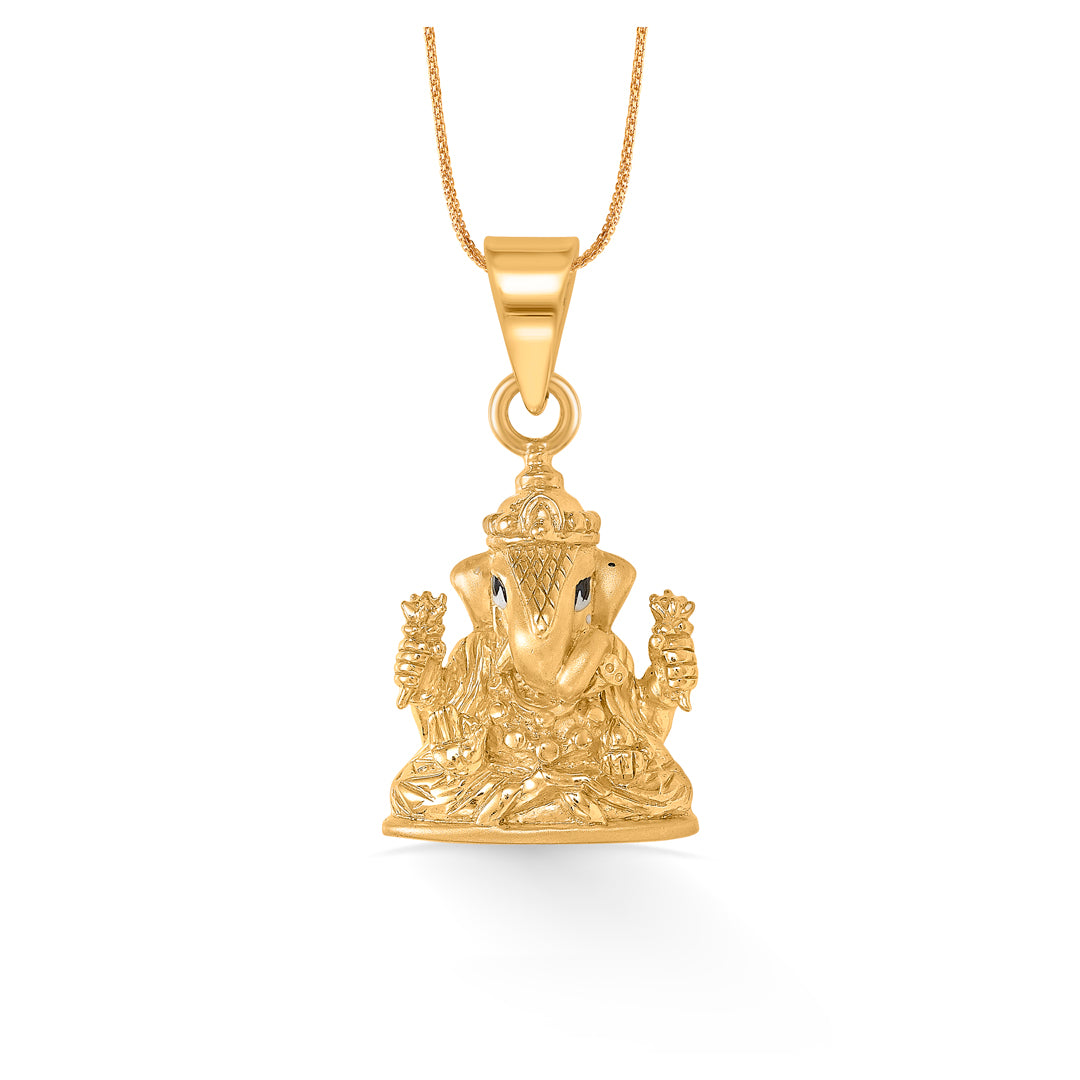 dagaduseth yellow gold religious unisex pendant