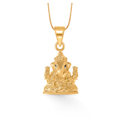 DagaduSeth Yellow Gold Religious Unisex Pendant