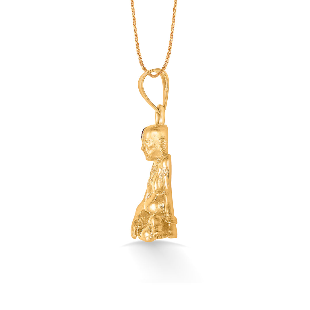 shree swamisamartha yellow gold religious unisex pendant