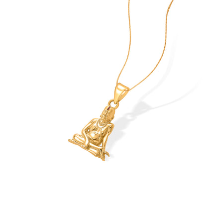 Shree Swamisamartha Yellow Gold Religious Unisex Pendant