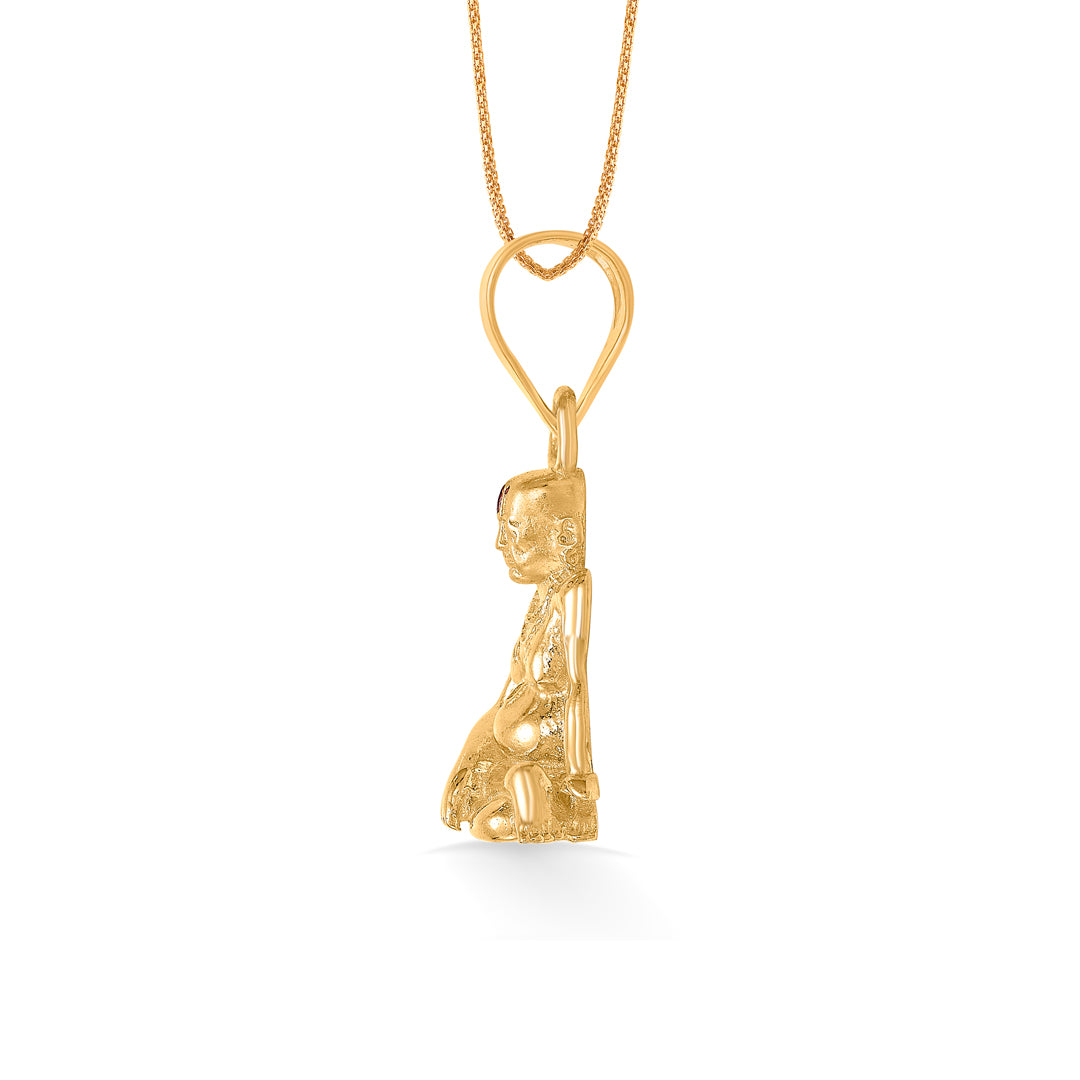 shree swami smarth yellow gold religious unisex pendant