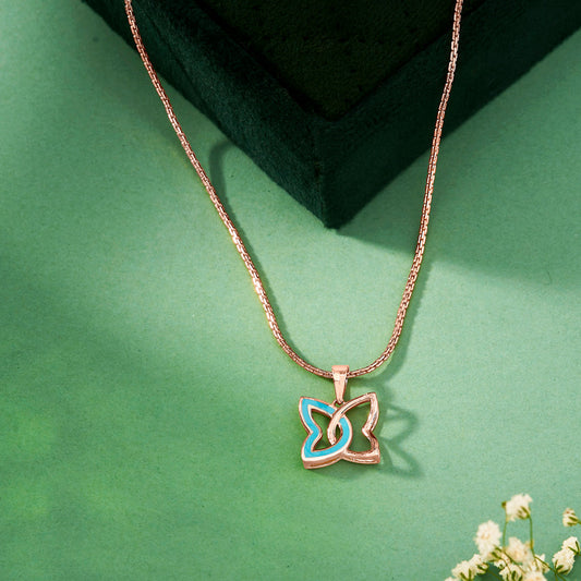 Golden Morpho Gold Pendant