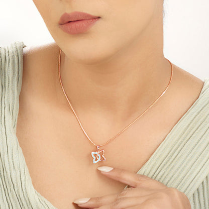 Golden Morpho Gold Pendant