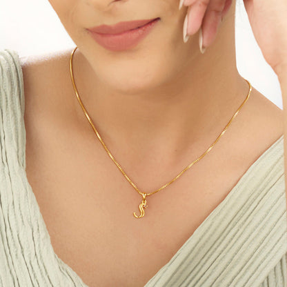 S Spark Gold Pendant