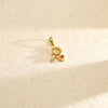 Rare R Alphabet  Gold Pendant