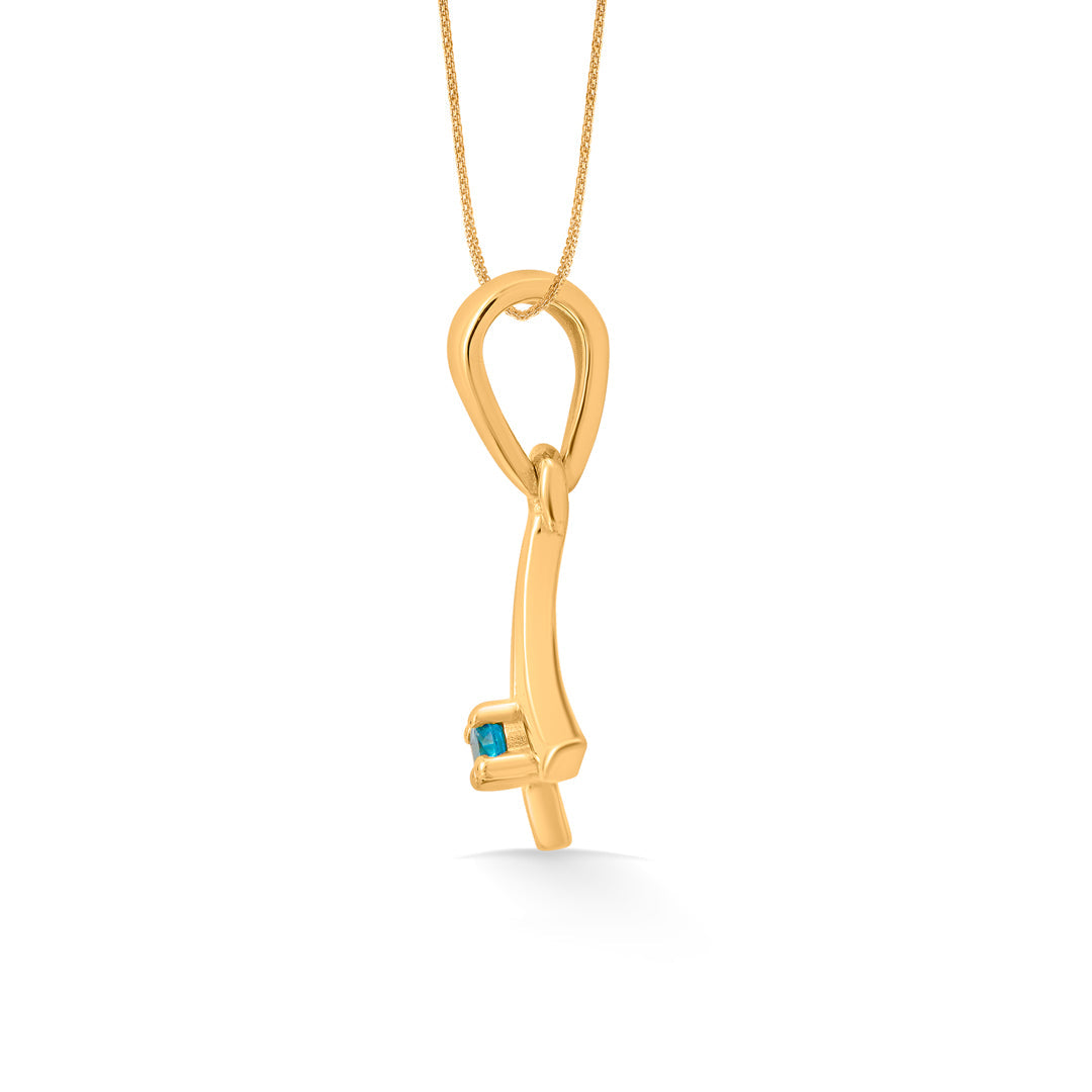 a aura gold pendant
