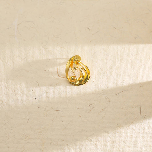 Twirl of Light Classic Gold Pendant